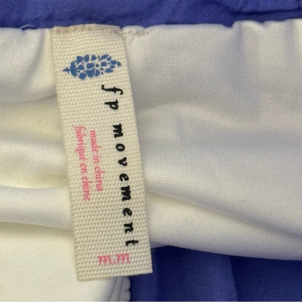 Free People Movement The Way Home Shorts Blue High Waist Lined Women's Size M - Picture 5 of 12